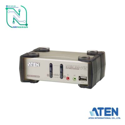 کی وی ام سوئیچ PS/2-USB VGA دو پورت آتن (ATEN) مدل CS1732B