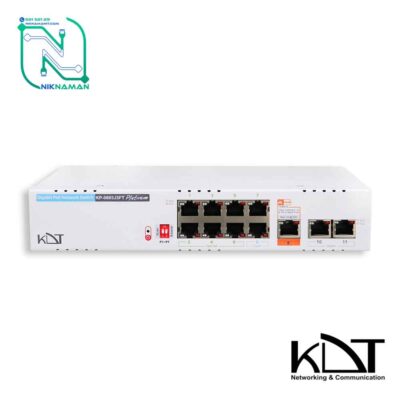 سوئیچ شبکه PoE کی دی تی (KDT) مدل KP-0803J3FT