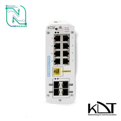 سوئیچ شبکه صنعتی PoE کی دی تی (KDT) مدل KP-0804H4SMIUH