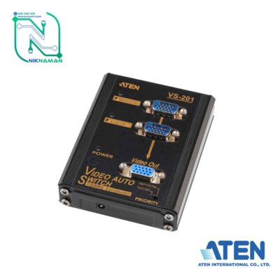 ویدئو سوئیچ دیواری 2 پورت VGA آتن (ATEN) مدل VS201