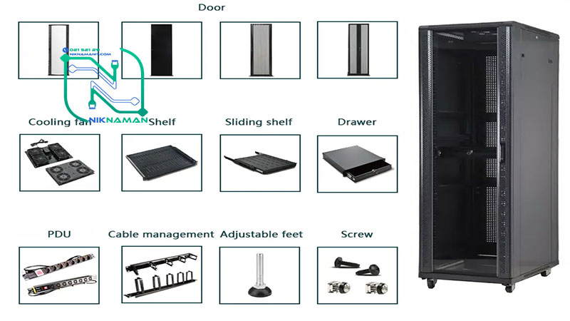 معرفی اجزای رک شبکه